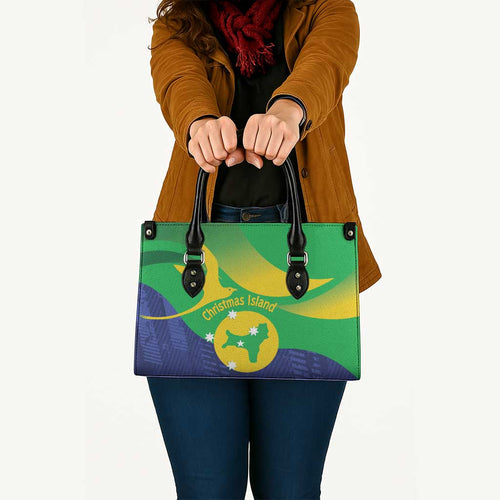 Australia Christmas Island Leather Bag Wilayah Pulau Krismas Flag Color - Aussie Hoodie