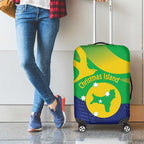 Australia Christmas Island Luggage Cover Wilayah Pulau Krismas Flag Color - Aussie Hoodie