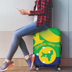 Australia Christmas Island Luggage Cover Wilayah Pulau Krismas Flag Color - Aussie Hoodie