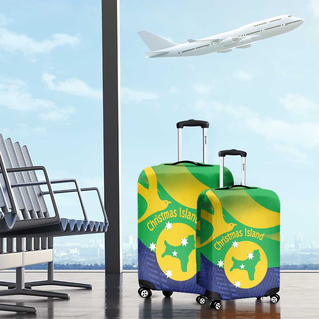 Australia Christmas Island Luggage Cover Wilayah Pulau Krismas Flag Color - Aussie Hoodie