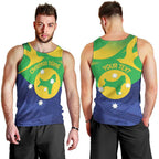 Personalised Australia Christmas Island Men Tank Top Wilayah Pulau Krismas Flag Color - Aussie Hoodie