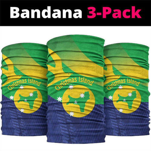 Australia Christmas Island Neck Gaiter Wilayah Pulau Krismas Flag Color - Aussie Hoodie