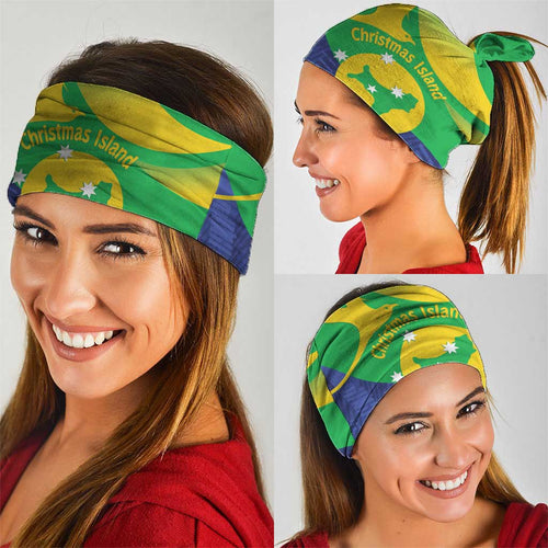 Australia Christmas Island Neck Gaiter Wilayah Pulau Krismas Flag Color - Aussie Hoodie
