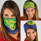 Australia Christmas Island Neck Gaiter Wilayah Pulau Krismas Flag Color - Aussie Hoodie