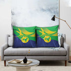 Australia Christmas Island Pillow Cover Wilayah Pulau Krismas Flag Color - Aussie Hoodie