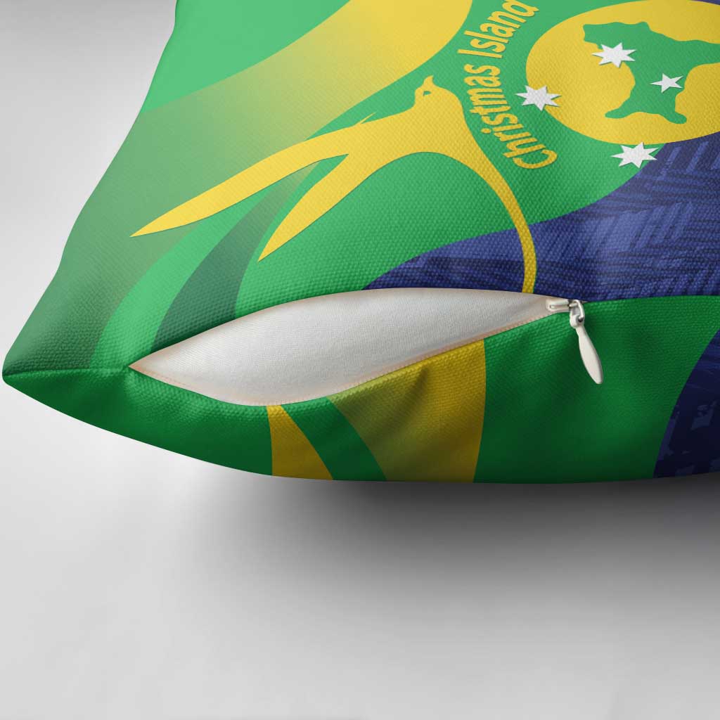Australia Christmas Island Pillow Cover Wilayah Pulau Krismas Flag Color - Aussie Hoodie
