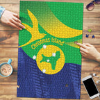 Australia Christmas Island Puzzle Wilayah Pulau Krismas Flag Color - Aussie Hoodie