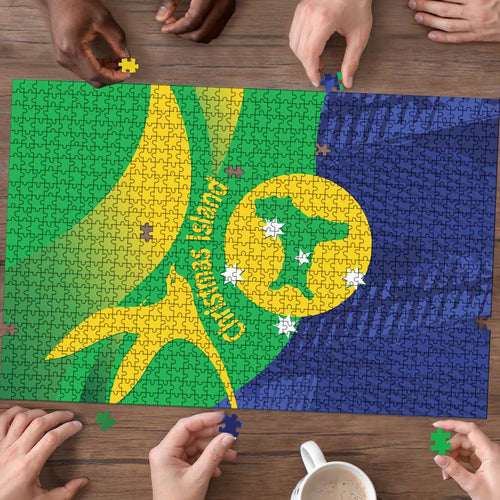 Australia Christmas Island Puzzle Wilayah Pulau Krismas Flag Color - Aussie Hoodie