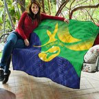 Australia Christmas Island Quilt Wilayah Pulau Krismas Flag Color - Aussie Hoodie
