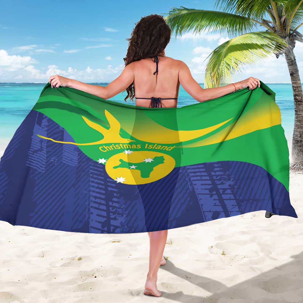 Australia Christmas Island Sarong Wilayah Pulau Krismas Flag Color - Aussie Hoodie