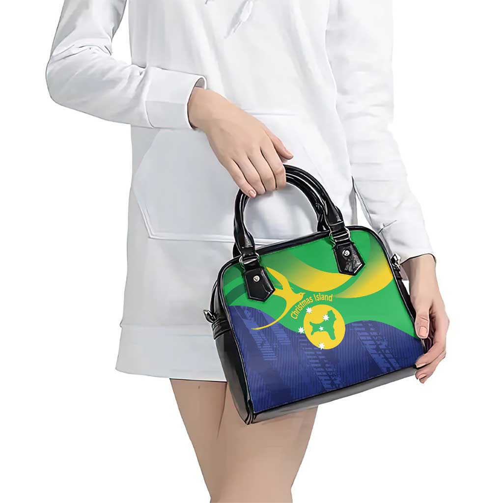 Australia Christmas Island Shoulder Handbag Wilayah Pulau Krismas Flag Color - Aussie Hoodie