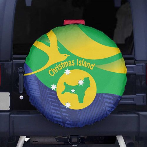 Australia Christmas Island Spare Tire Cover Wilayah Pulau Krismas Flag Color - Aussie Hoodie