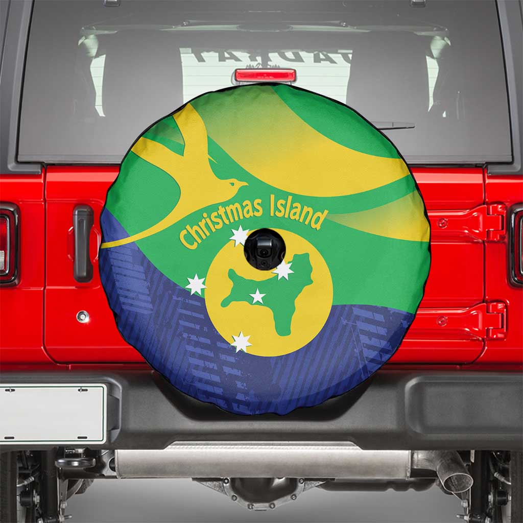Australia Christmas Island Spare Tire Cover Wilayah Pulau Krismas Flag Color - Aussie Hoodie
