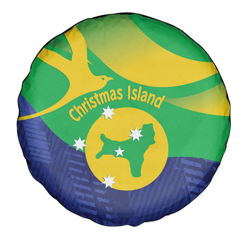 Australia Christmas Island Spare Tire Cover Wilayah Pulau Krismas Flag Color - Aussie Hoodie