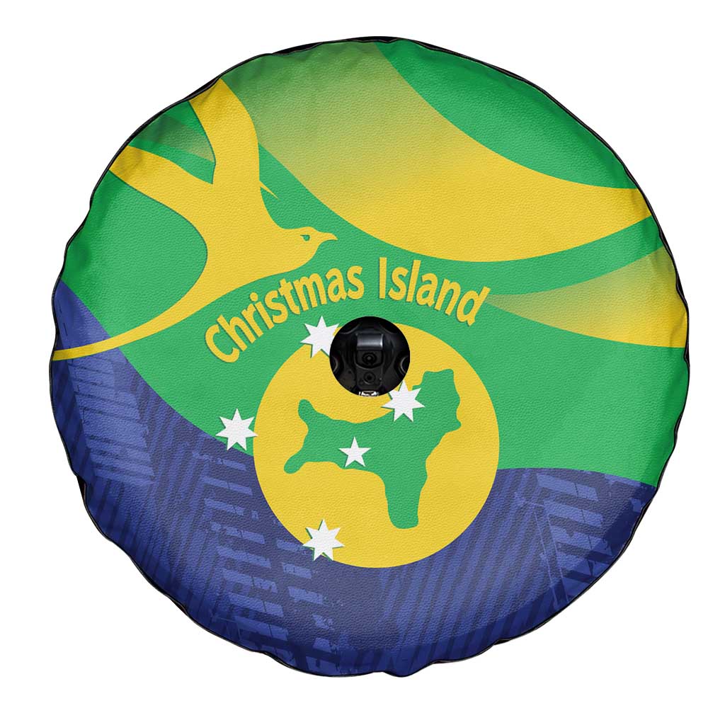 Australia Christmas Island Spare Tire Cover Wilayah Pulau Krismas Flag Color - Aussie Hoodie