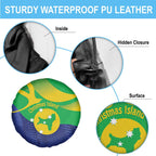 Australia Christmas Island Spare Tire Cover Wilayah Pulau Krismas Flag Color - Aussie Hoodie