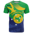 Personalised Australia Christmas Island T Shirt Wilayah Pulau Krismas Flag Color - Aussie Hoodie