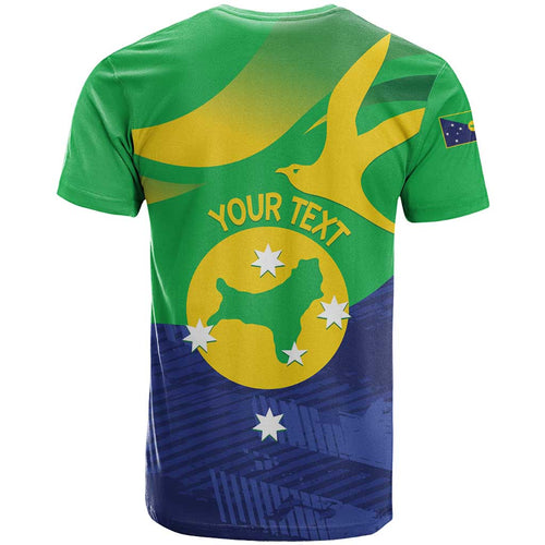 Personalised Australia Christmas Island T Shirt Wilayah Pulau Krismas Flag Color - Aussie Hoodie
