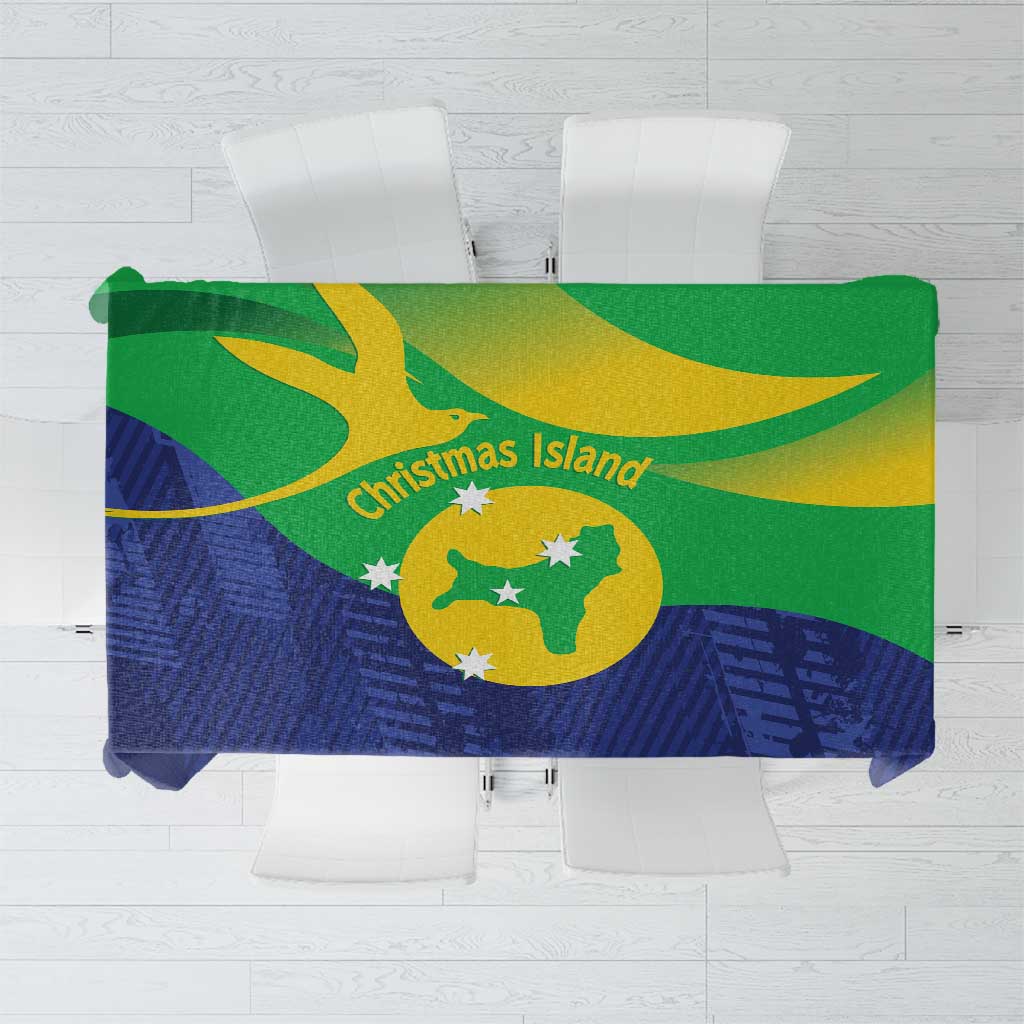Australia Christmas Island Tablecloth Wilayah Pulau Krismas Flag Color - Aussie Hoodie