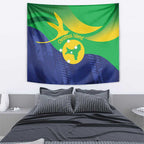 Australia Christmas Island Tapestry Wilayah Pulau Krismas Flag Color - Aussie Hoodie