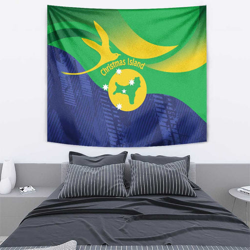 Australia Christmas Island Tapestry Wilayah Pulau Krismas Flag Color - Aussie Hoodie