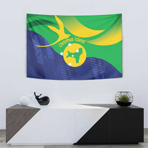 Australia Christmas Island Tapestry Wilayah Pulau Krismas Flag Color - Aussie Hoodie