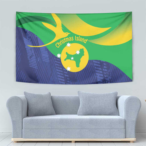 Australia Christmas Island Tapestry Wilayah Pulau Krismas Flag Color - Aussie Hoodie