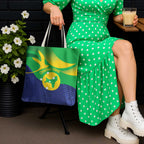 Australia Christmas Island Tote Bag Wilayah Pulau Krismas Flag Color - Aussie Hoodie