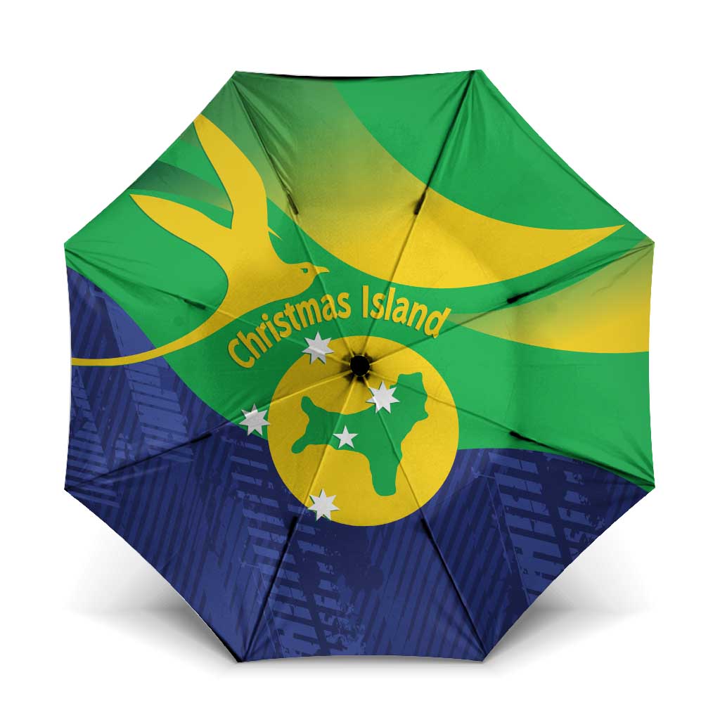 Australia Christmas Island Umbrella Wilayah Pulau Krismas Flag Color - Aussie Hoodie