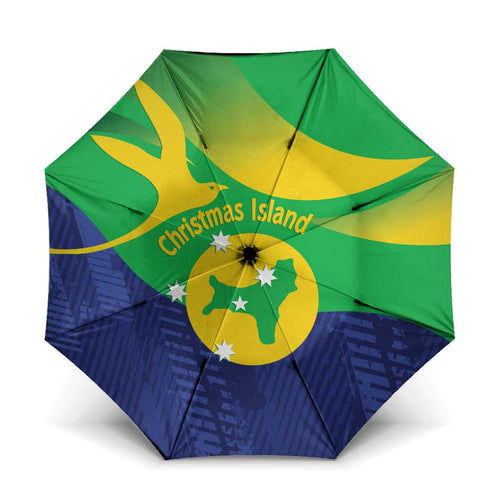 Australia Christmas Island Umbrella Wilayah Pulau Krismas Flag Color - Aussie Hoodie