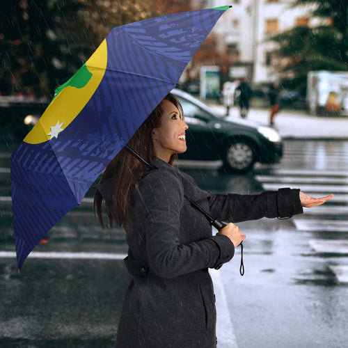 Australia Christmas Island Umbrella Wilayah Pulau Krismas Flag Color - Aussie Hoodie