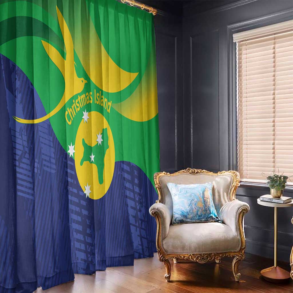 Australia Christmas Island Window Curtain Wilayah Pulau Krismas Flag Color - Aussie Hoodie