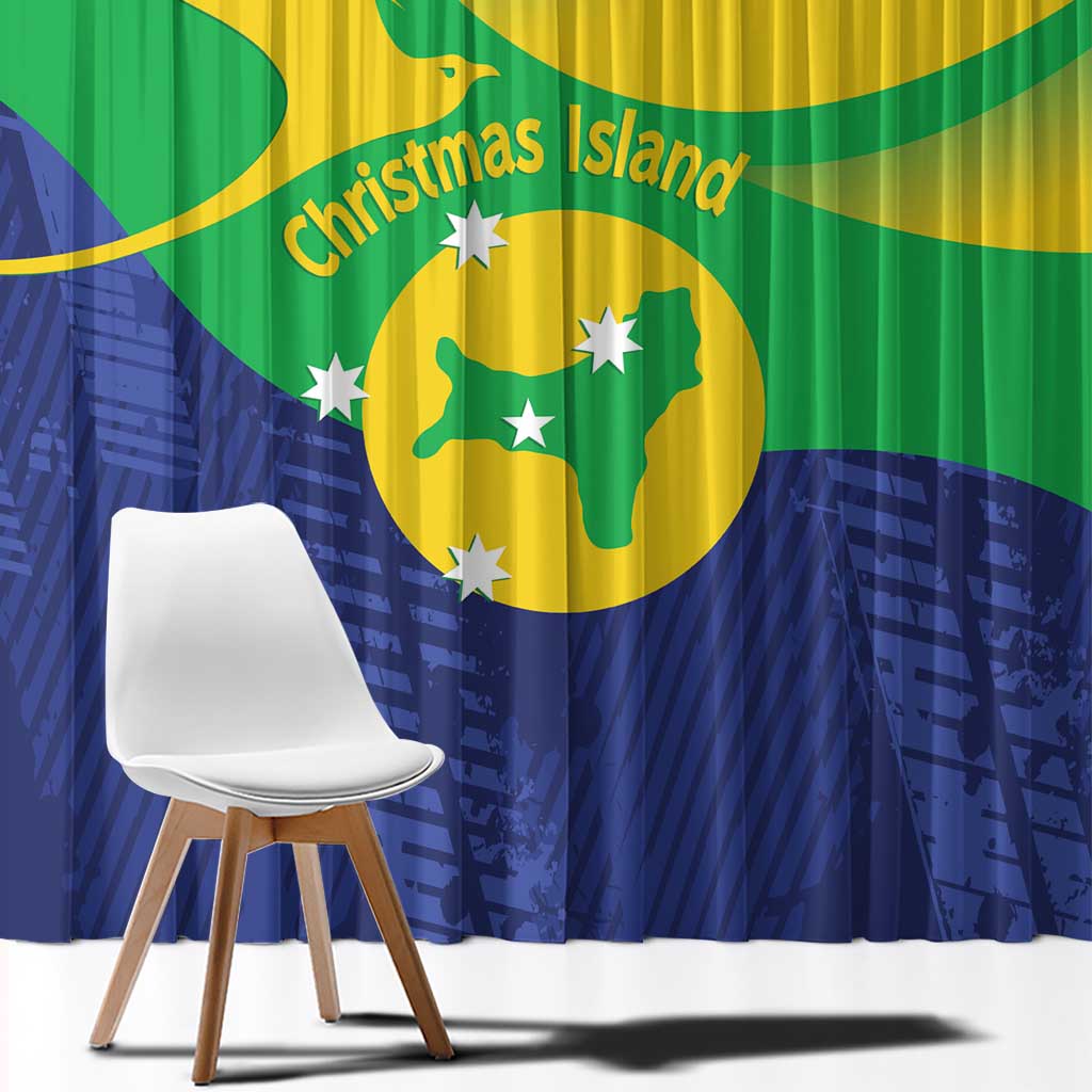 Australia Christmas Island Window Curtain Wilayah Pulau Krismas Flag Color - Aussie Hoodie