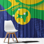 Australia Christmas Island Window Curtain Wilayah Pulau Krismas Flag Color - Aussie Hoodie