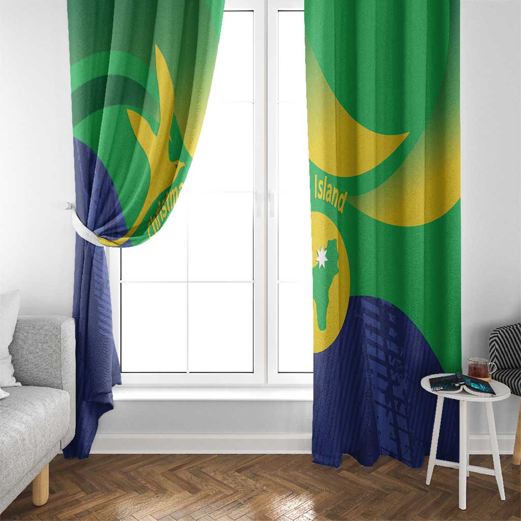 Australia Christmas Island Window Curtain Wilayah Pulau Krismas Flag Color - Aussie Hoodie