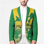Personalised Australia Christmas Island Blazer Golden Bosun Abutilon listeri With Map - Aussie Hoodie