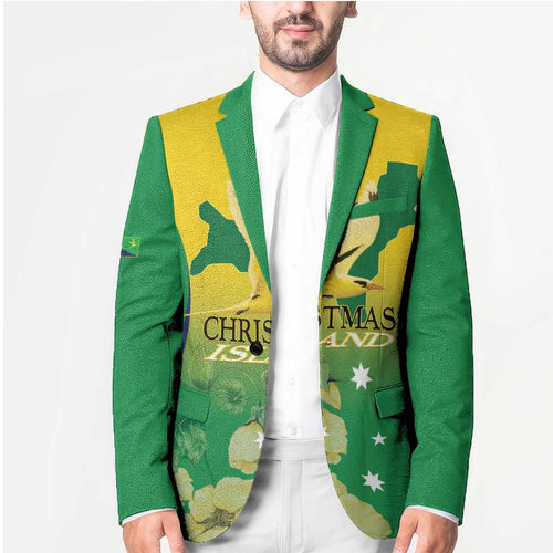 Personalised Australia Christmas Island Blazer Golden Bosun Abutilon listeri With Map - Aussie Hoodie