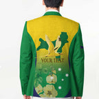 Personalised Australia Christmas Island Blazer Golden Bosun Abutilon listeri With Map - Aussie Hoodie