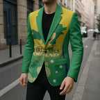 Personalised Australia Christmas Island Blazer Golden Bosun Abutilon listeri With Map - Aussie Hoodie