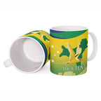 Personalised Australia Christmas Island Ceramic Mug Golden Bosun Abutilon listeri With Map - Aussie Hoodie