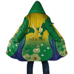 Personalised Australia Christmas Island Cloak Golden Bosun Abutilon listeri With Map - Aussie Hoodie