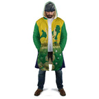 Personalised Australia Christmas Island Cloak Golden Bosun Abutilon listeri With Map - Aussie Hoodie