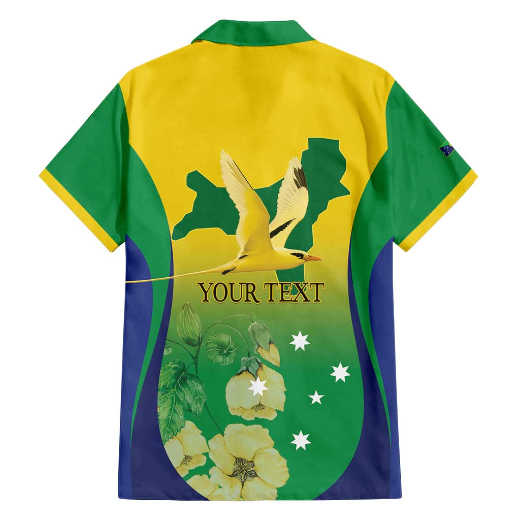 Personalised Australia Christmas Island Family Matching Long Sleeve Bodycon Dress and Hawaiian Shirt Golden Bosun Abutilon listeri With Map - Aussie Hoodie