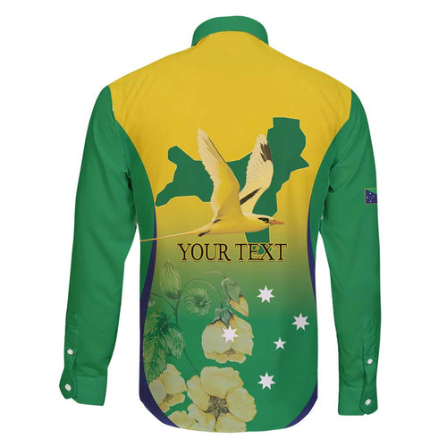 Personalised Australia Christmas Island Family Matching Short Sleeve Bodycon Dress and Hawaiian Shirt Golden Bosun Abutilon listeri With Map - Aussie Hoodie