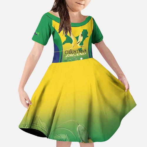 Personalised Australia Christmas Island Family Matching Tank Maxi Dress and Hawaiian Shirt Golden Bosun Abutilon listeri With Map - Aussie Hoodie
