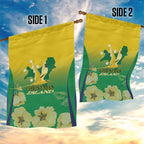 Australia Christmas Island Garden Flag Golden Bosun Abutilon listeri With Map - Aussie Hoodie