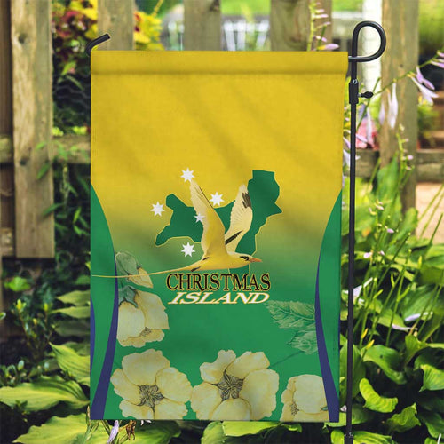 Australia Christmas Island Garden Flag Golden Bosun Abutilon listeri With Map - Aussie Hoodie