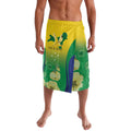 Personalised Australia Christmas Island Lavalava Golden Bosun Abutilon listeri With Map - Aussie Hoodie