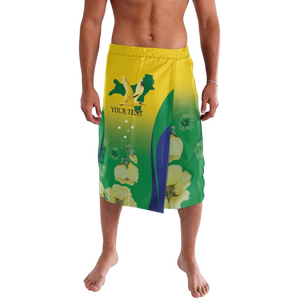 Personalised Australia Christmas Island Lavalava Golden Bosun Abutilon listeri With Map - Aussie Hoodie