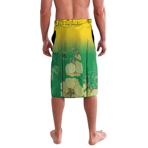 Personalised Australia Christmas Island Lavalava Golden Bosun Abutilon listeri With Map - Aussie Hoodie